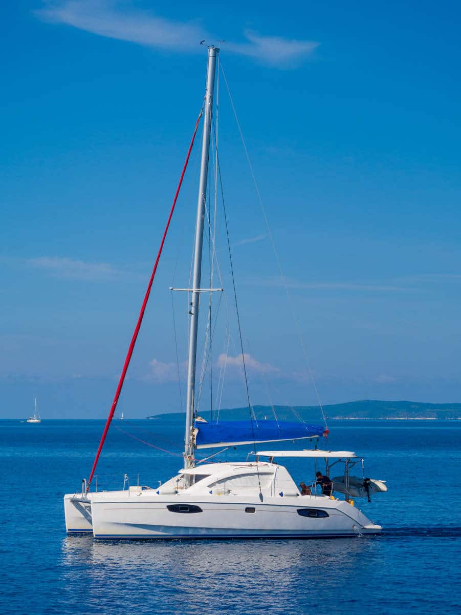 Sailing yacht in Lefkada Greece